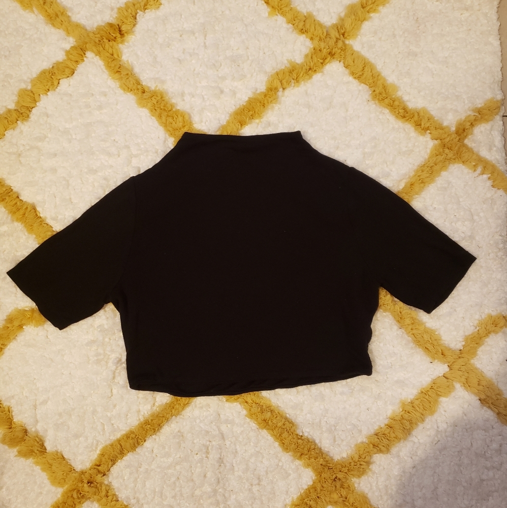 Cropped turtle neck